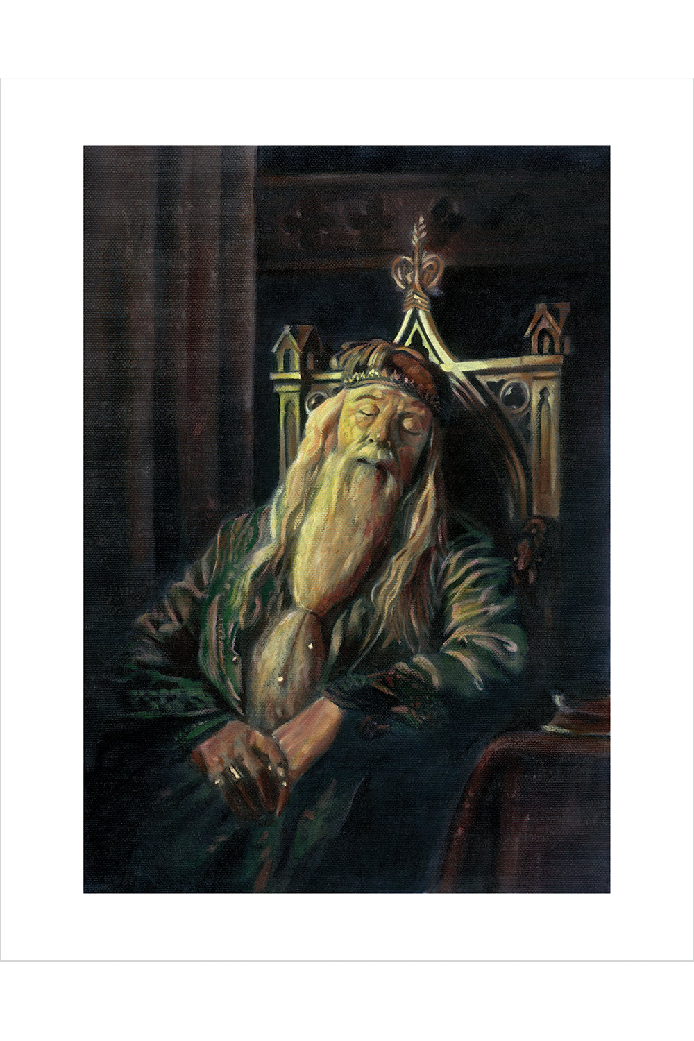 "Dumbledore Snoozing" by Robin Springett