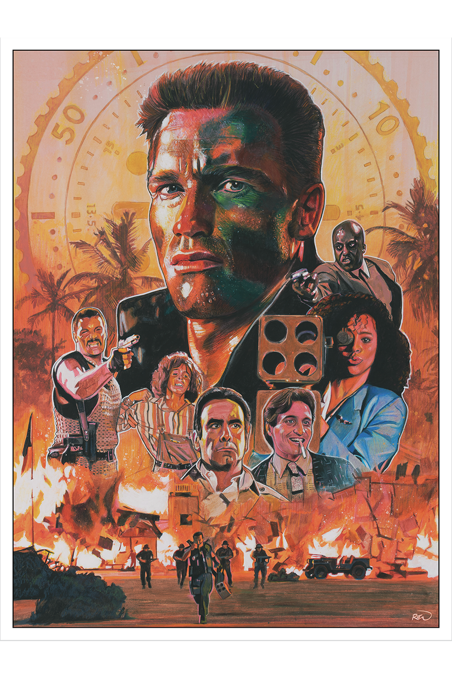 "All Hell Is Gonna Break Loose" Art Variant by Russell Treloar