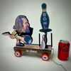 "Big Lebowski Animated Wooden Toy" by Steve Casino