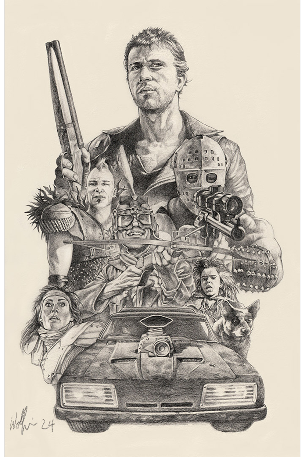 "Warrior of the Wasteland" Original by Terry Wolfinger