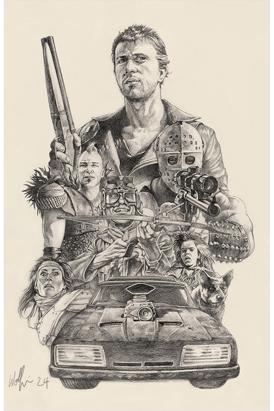 "Warrior of the Wasteland" Original by Terry Wolfinger