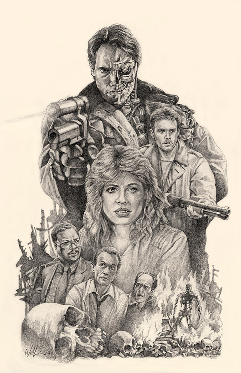 "You're Terminated F**ker!" Original by Terry Wolfinger