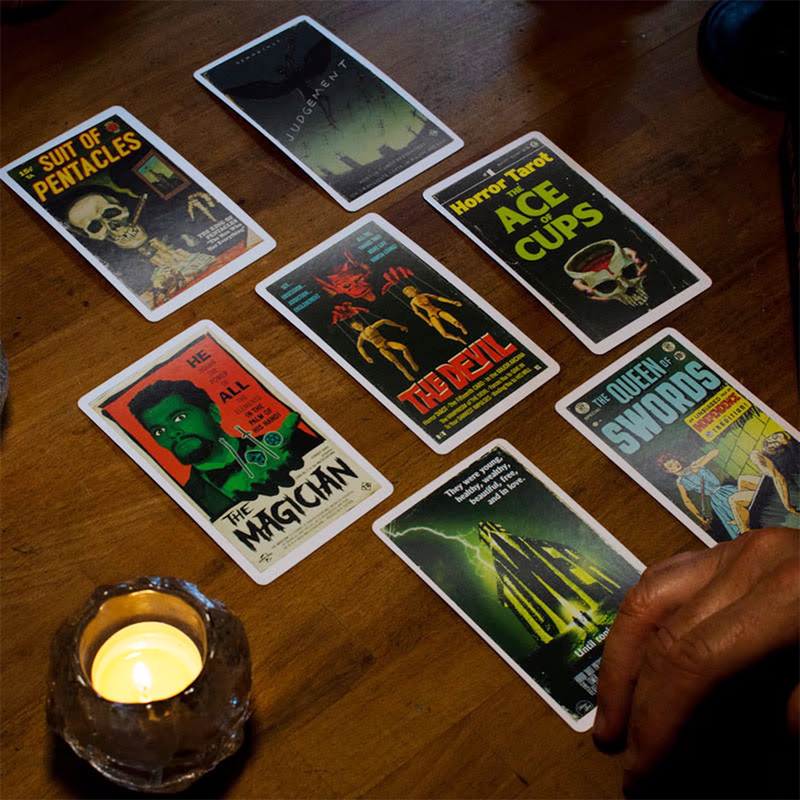 universal monsters tarot deck Todd Alcott's Horror Tarot, Horror-Themed Tarot Deck