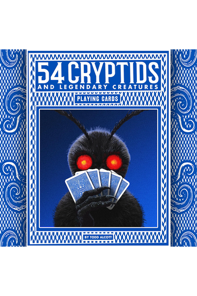 "54 Cryptids" Standard Poker Playing Cards Deck by Todd Alcott