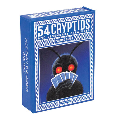 "54 Cryptids" Standard Poker Playing Cards Deck by Todd Alcott