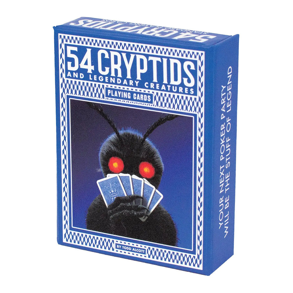 "54 Cryptids" Standard Poker Playing Cards Deck by Todd Alcott