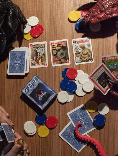 "54 Cryptids" Standard Poker Playing Cards Deck by Todd Alcott