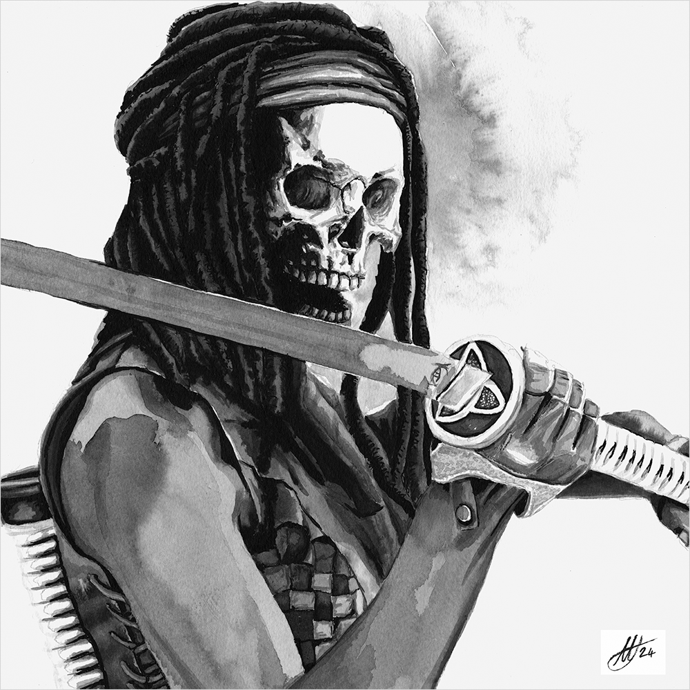 "Michonne" Original by Tony Hodgkinson