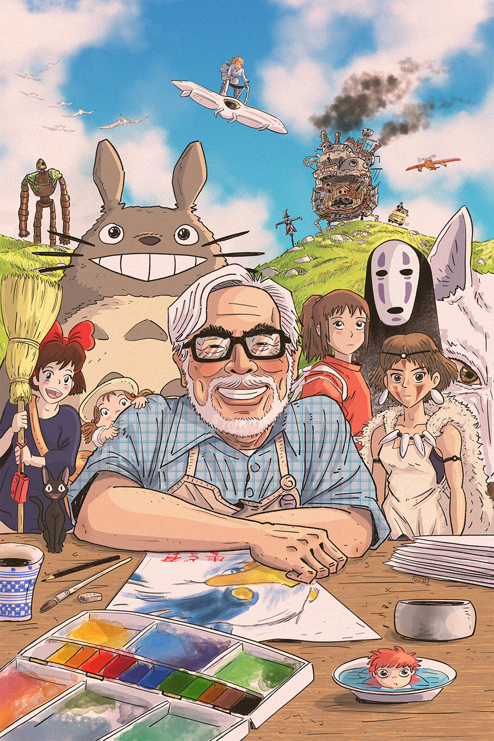 "The Masters of Studio Ghibli - Hayao Miyazaki" by Wagner Diesel