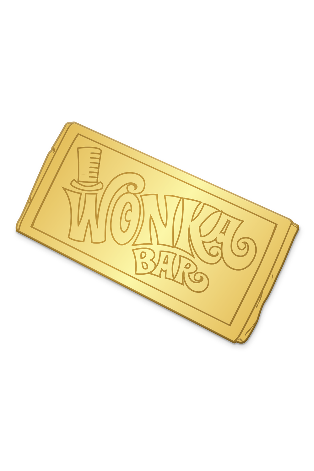 633. "Wonka Bar" Golden Ticket Variant Pin by Joshua Budich