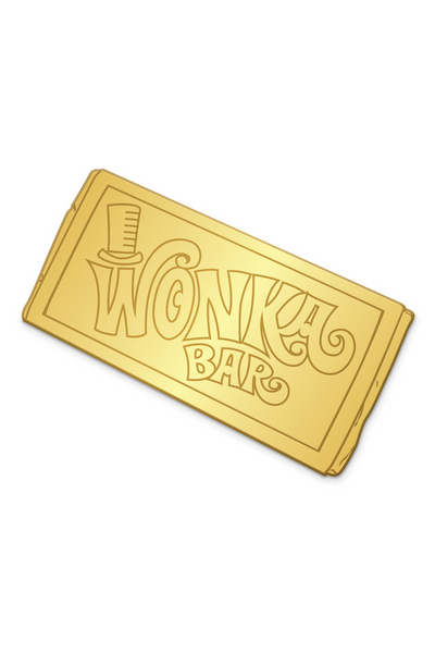 633. "Wonka Bar" Golden Ticket Variant Pin by Joshua Budich