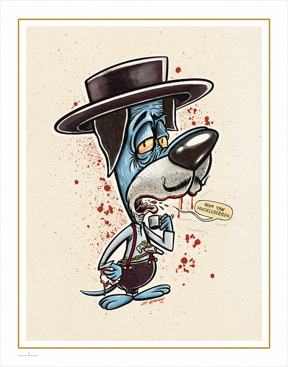 "Ain't Much Huckle Left In Them Berries" by Z. Newton