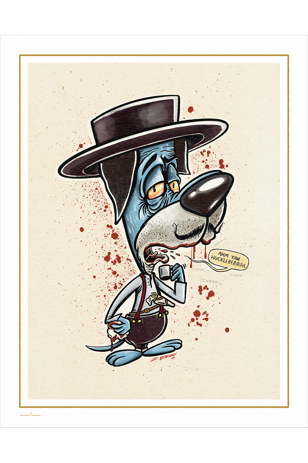 "Ain't Much Huckle Left In Them Berries" by Z. Newton