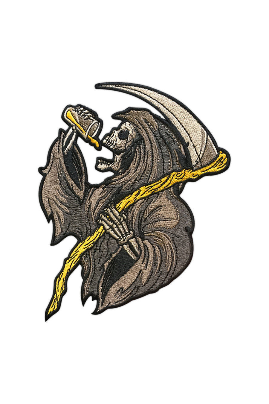 "Drinkin Reaper Gray" Patch by Matthew Johnson