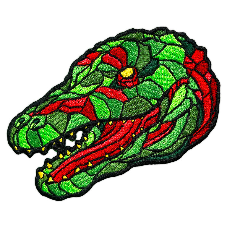 "Gator Head Green Head" Patch by Matthew Johnson