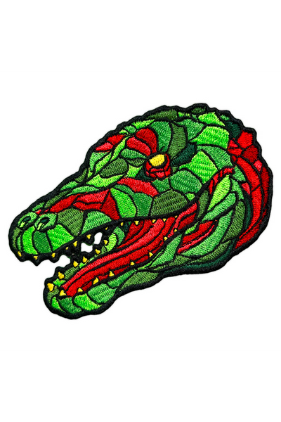 "Gator Head Green Head" Patch by Matthew Johnson