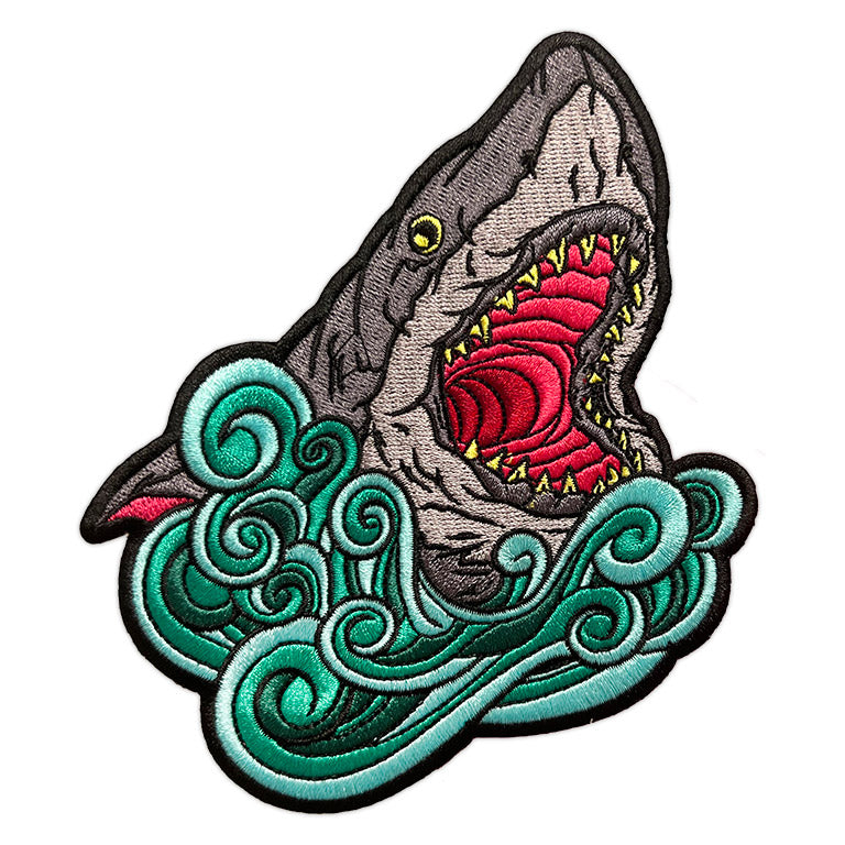 "Great White Shark Blue Water" Patch by Matthew Johnson