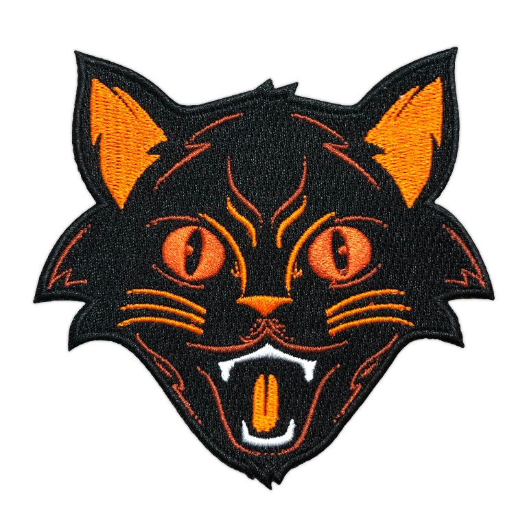 "Orange Halloween Cat" Patch by Matthew Johnson
