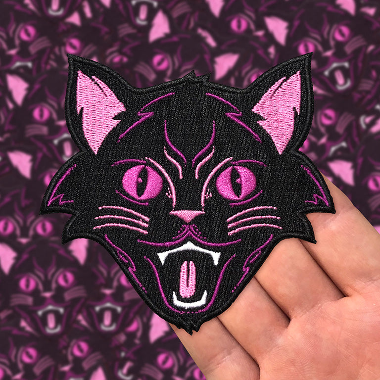 "Purple Halloween Cat" Patch by Matthew Johnson