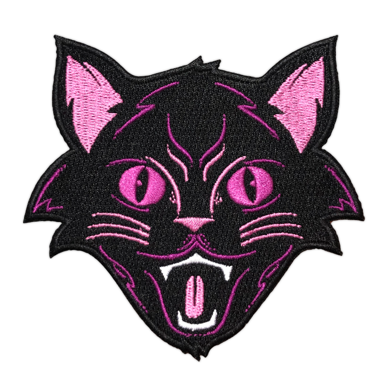 "Purple Halloween Cat" Patch by Matthew Johnson