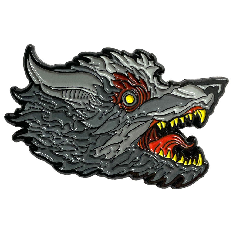 864. "Blood Wolf" Pin by Matthew Johnson
