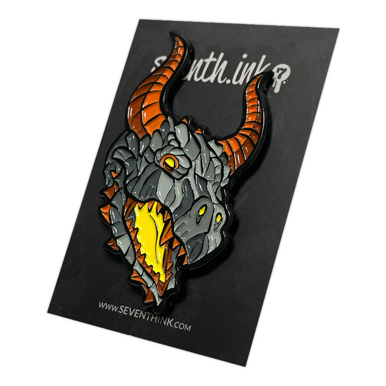 863. "Dragon Head" Pin by Matthew Johnson