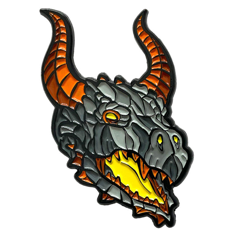 863. "Dragon Head" Pin by Matthew Johnson