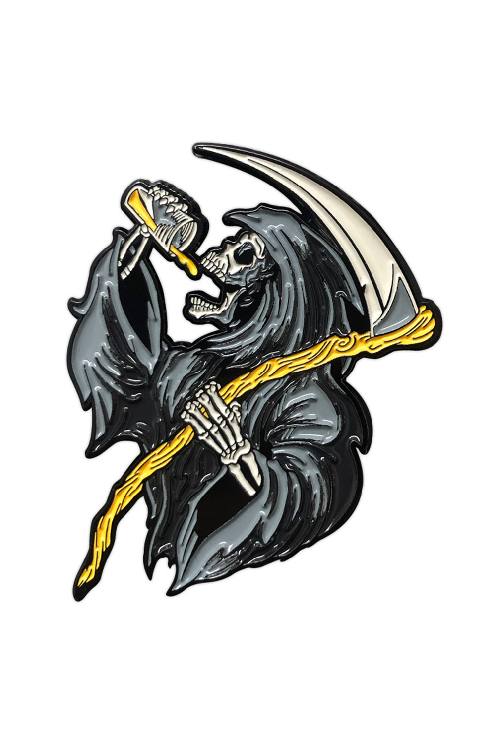 875. "Drinkin Reaper Gray" Pin by Matthew Johnson