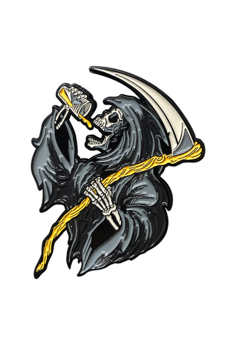 875. "Drinkin Reaper Gray" Pin by Matthew Johnson