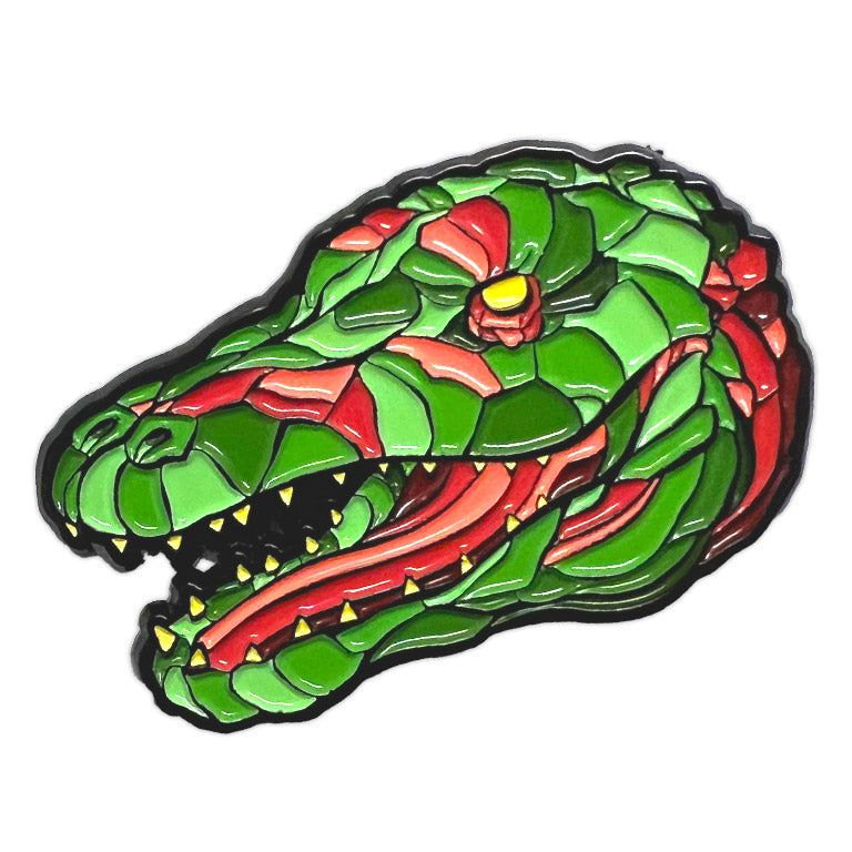 860. "Gator Head Green Head" Pin by Matthew Johnson