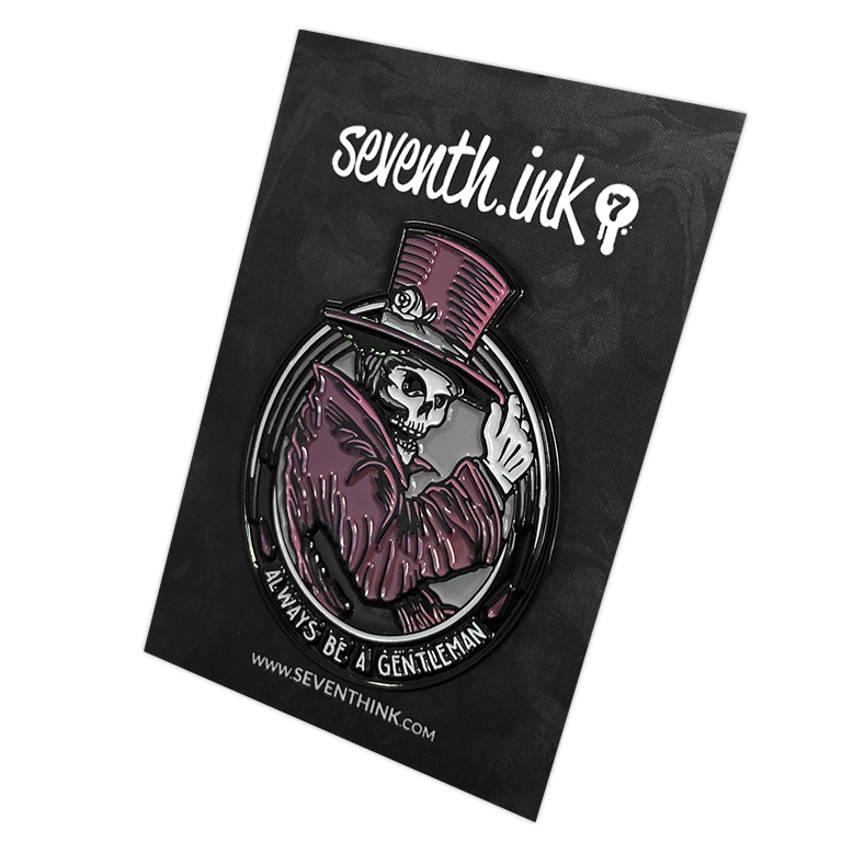 876. "Gentleman Ghost Purple" Pin by Matthew Johnson