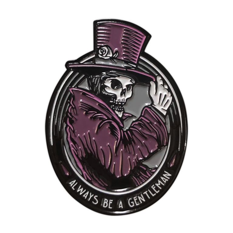 876. "Gentleman Ghost Purple" Pin by Matthew Johnson