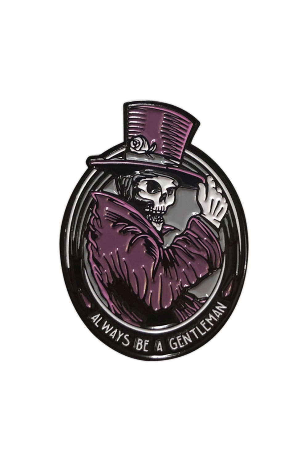 876. "Gentleman Ghost Purple" Pin by Matthew Johnson