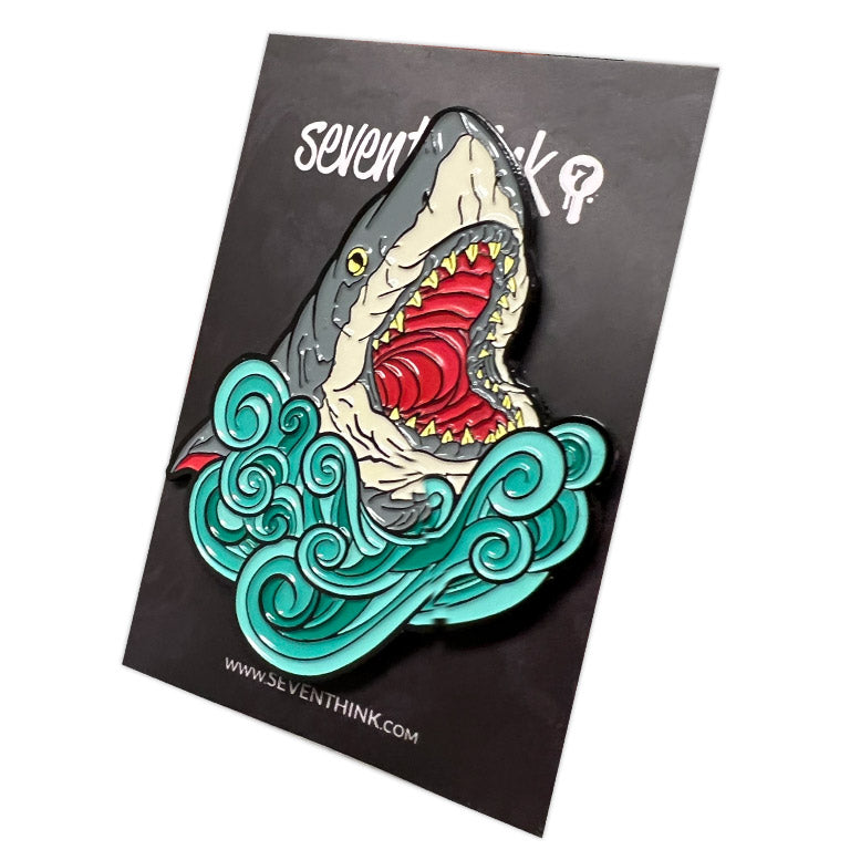 861. "Great White Shark Blue Water" Pin by Matthew Johnson