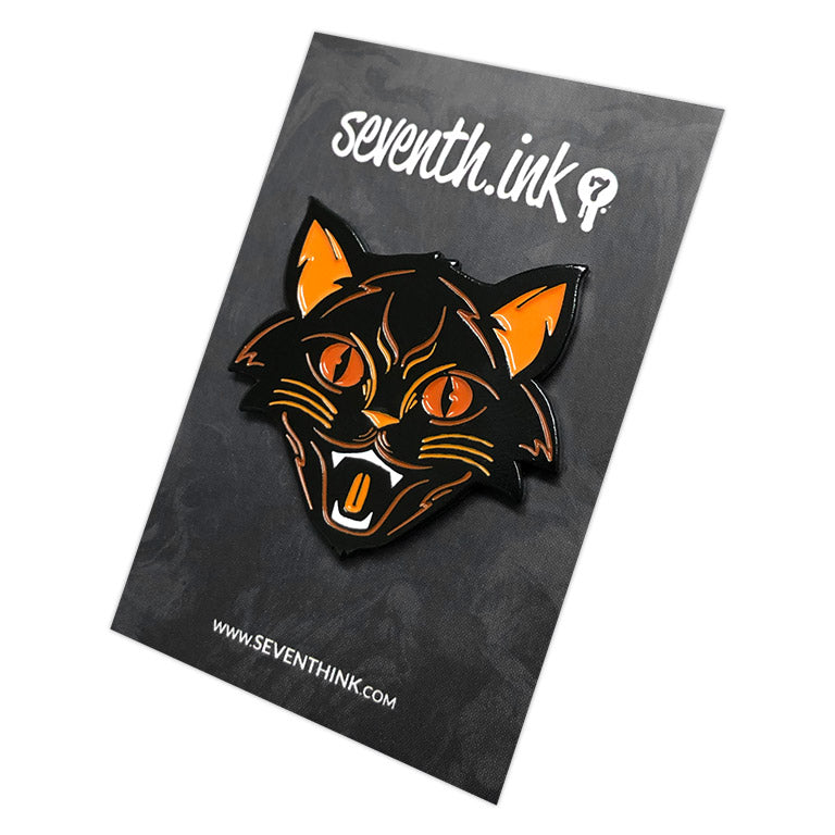 878. "Orange Halloween Cat" Pin by Matthew Johnson
