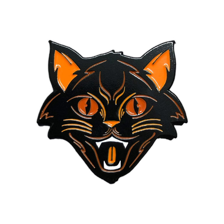 878. "Orange Halloween Cat" Pin by Matthew Johnson