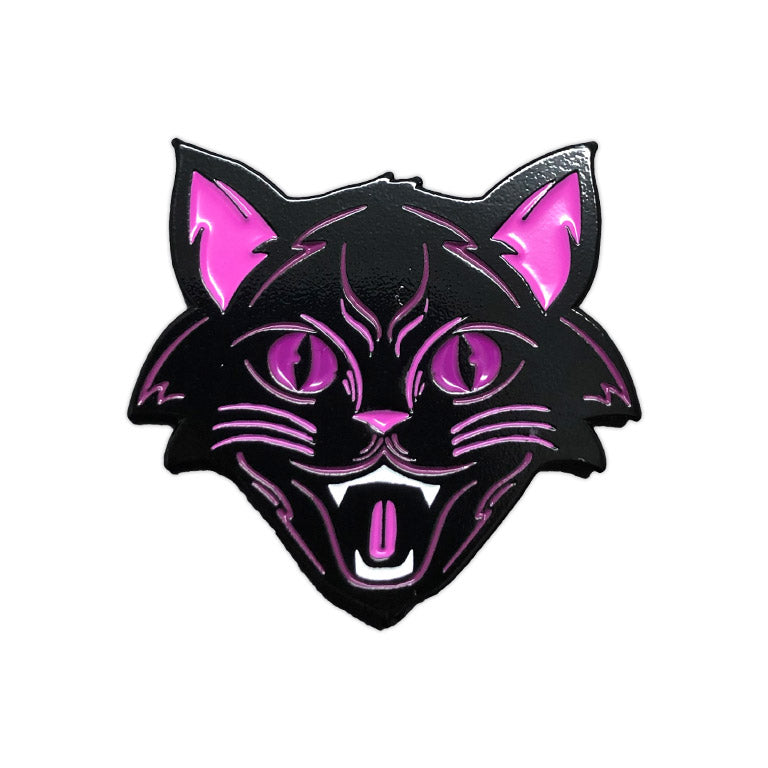 879. "Purple Halloween Cat" Pin by Matthew Johnson