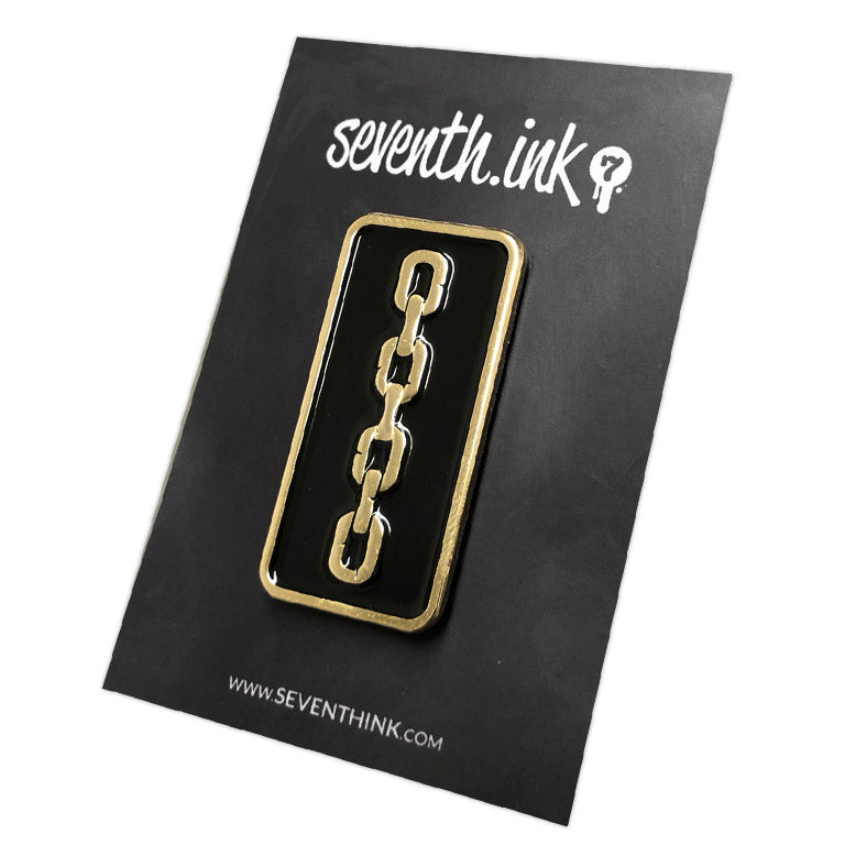 873. "Chains Gold" Pin by Matthew Johnson