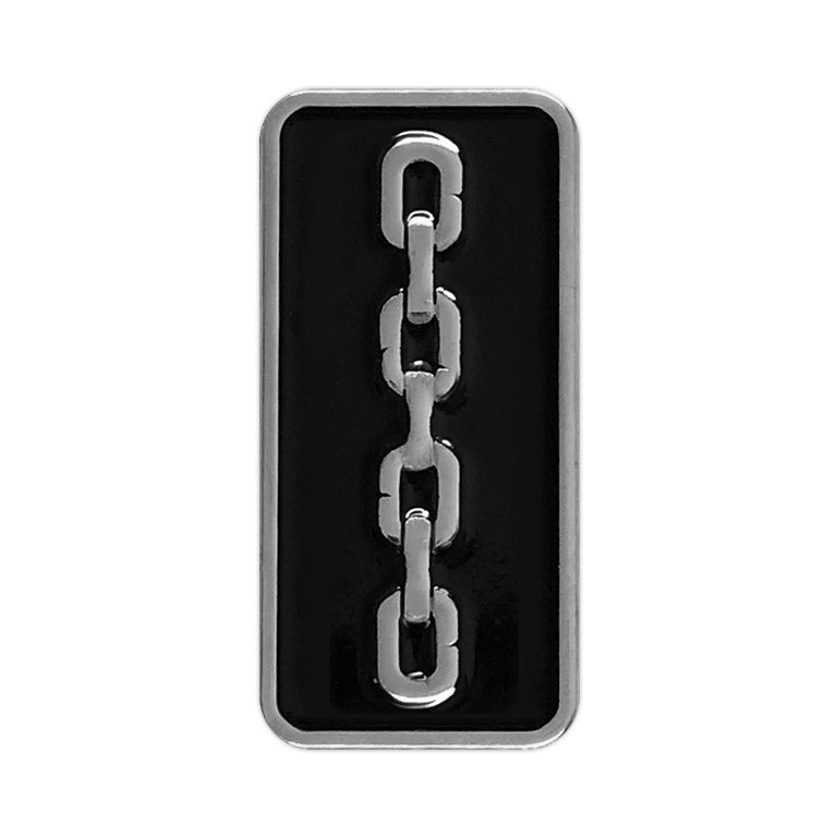874. "Chains Silver" Pin by Matthew Johnson