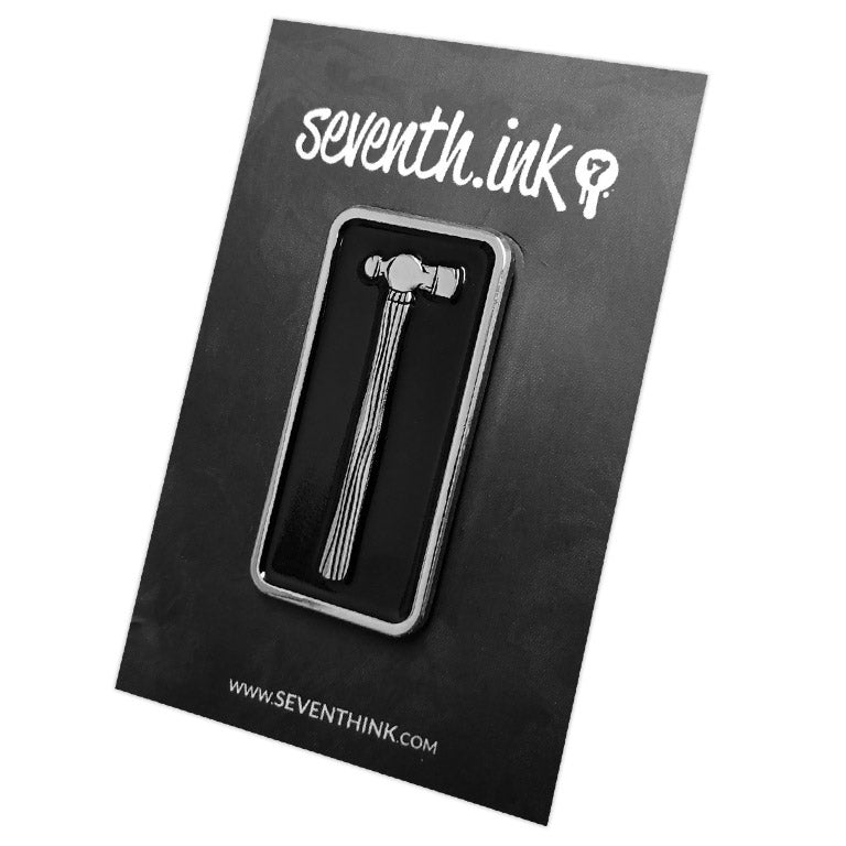 872. "Ball Peen Hammer Silver" Pin by Matthew Johnson