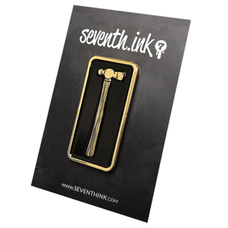 871. "Ball Peen Hammer Gold" Pin by Matthew Johnson