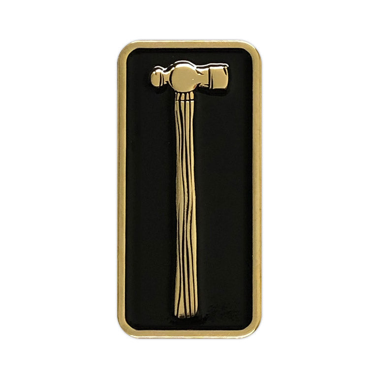 871. "Ball Peen Hammer Gold" Pin by Matthew Johnson
