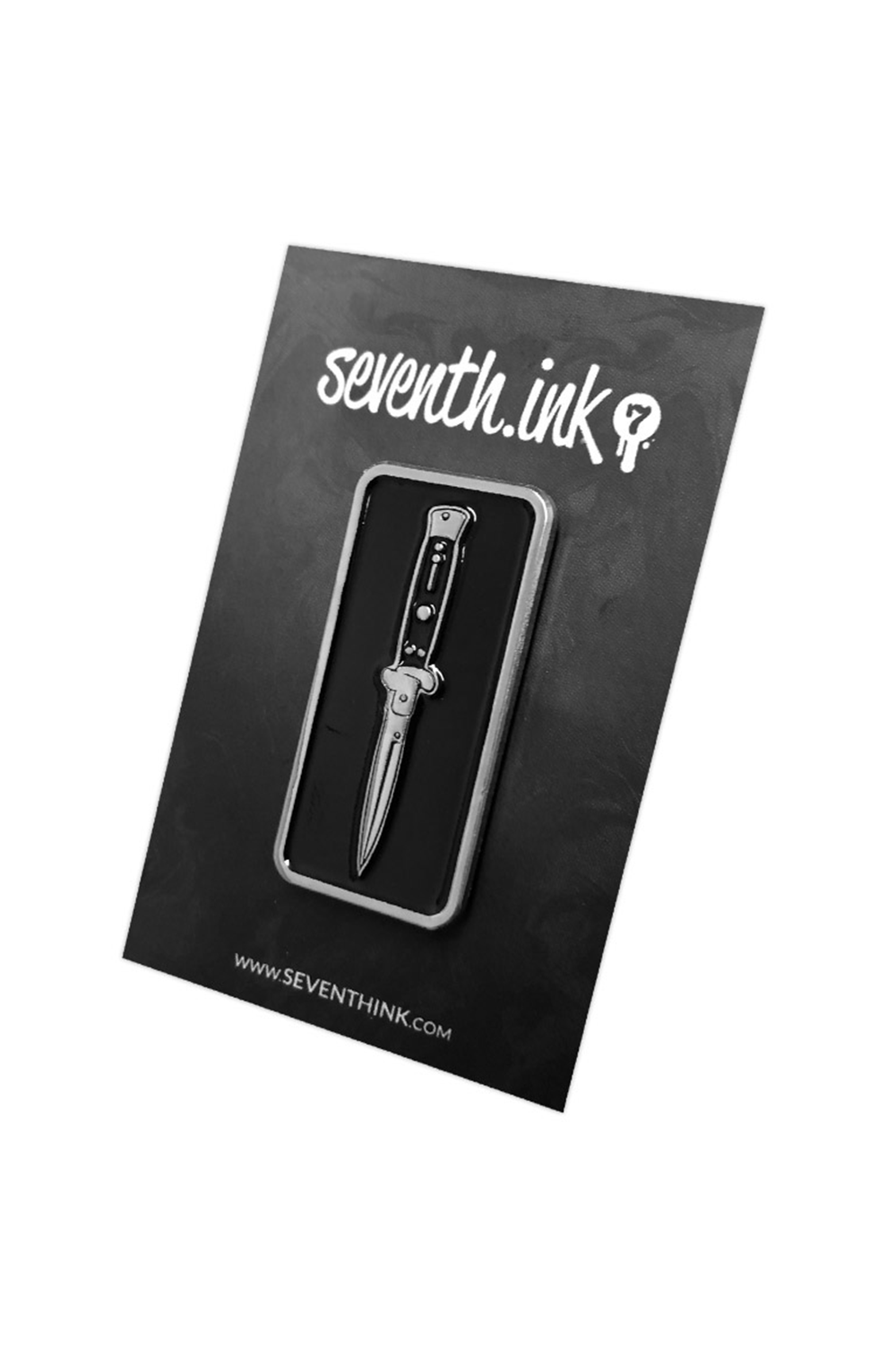 868. "Switchblade Silver" Pin by Matthew Johnson
