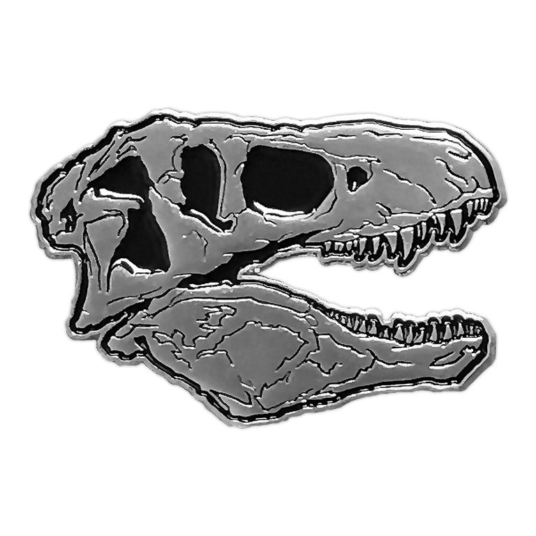 881. "Silver T-Rex Skull" Pin by Matthew Johnson