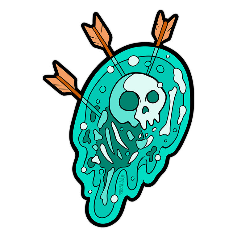 "Gelatinous Void Blue" Sticker by Matthew Johnson