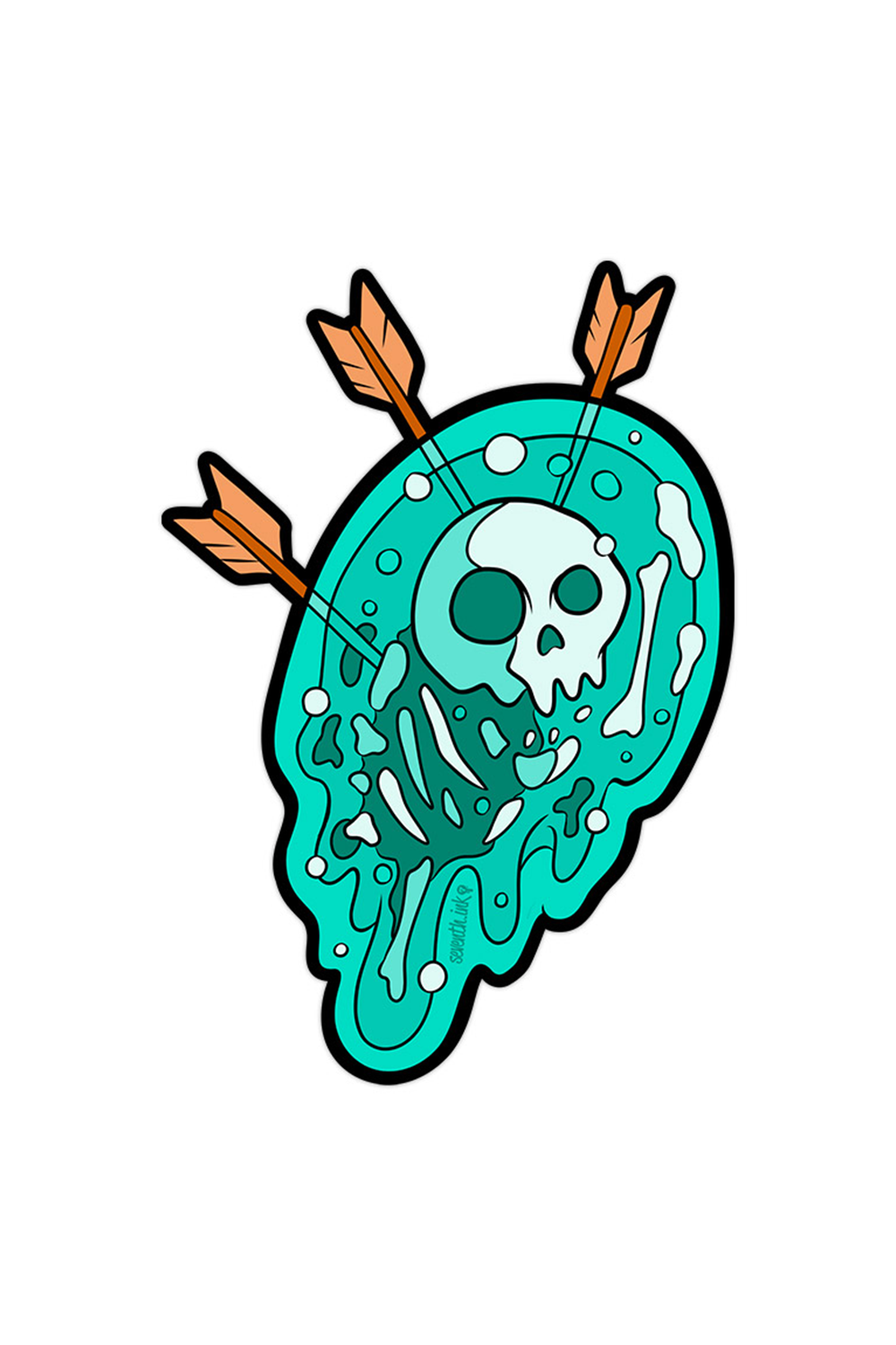 "Gelatinous Void Blue" Sticker by Matthew Johnson