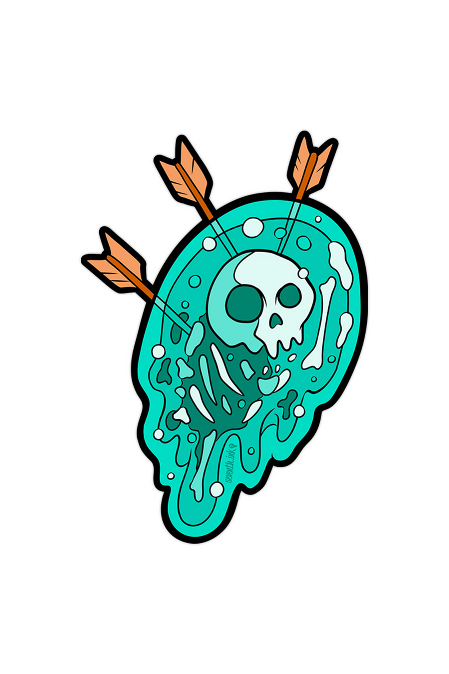 "Gelatinous Void Blue" Sticker by Matthew Johnson