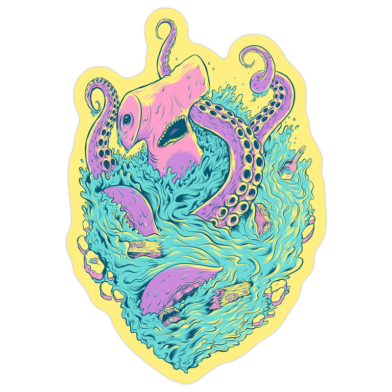 "Hammered at Sea" Sticker by Matthew Johnson