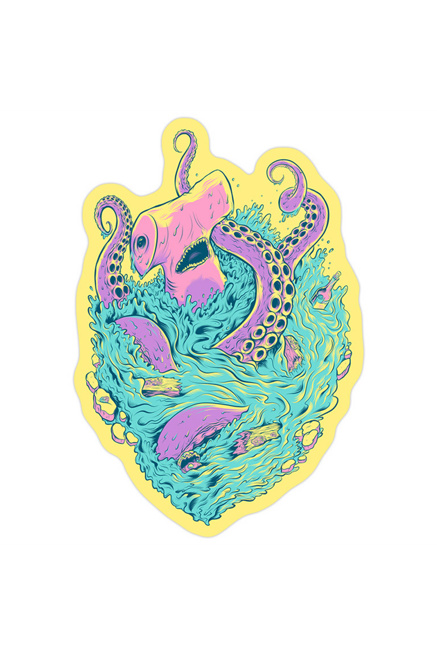 "Hammered at Sea" Sticker by Matthew Johnson