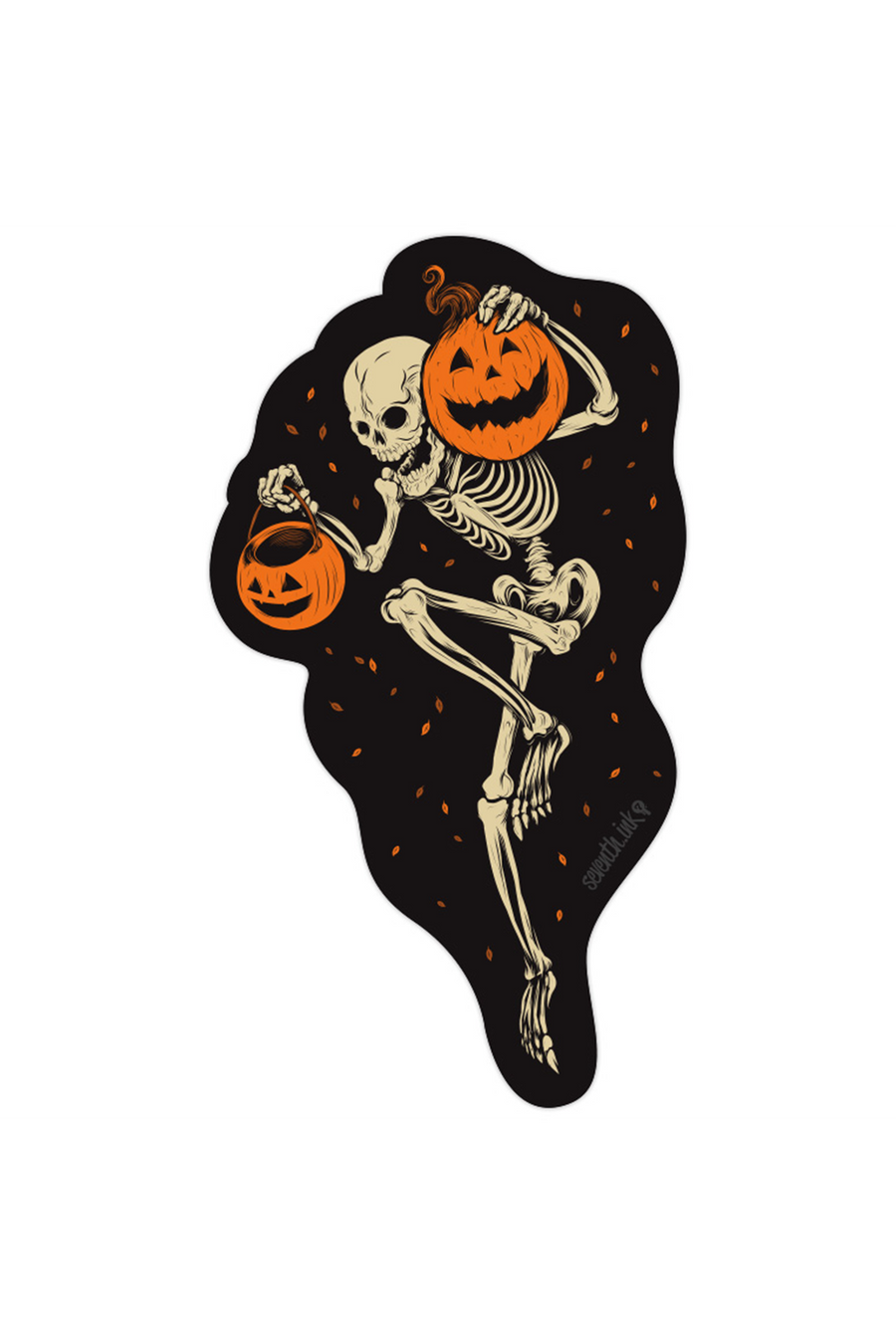 "Night of the Pumpkin" Sticker by Matthew Johnson